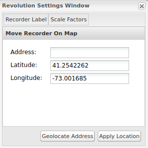 Figure 7. Recorder Settings