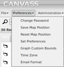 Figure 9. User Preferences Settings