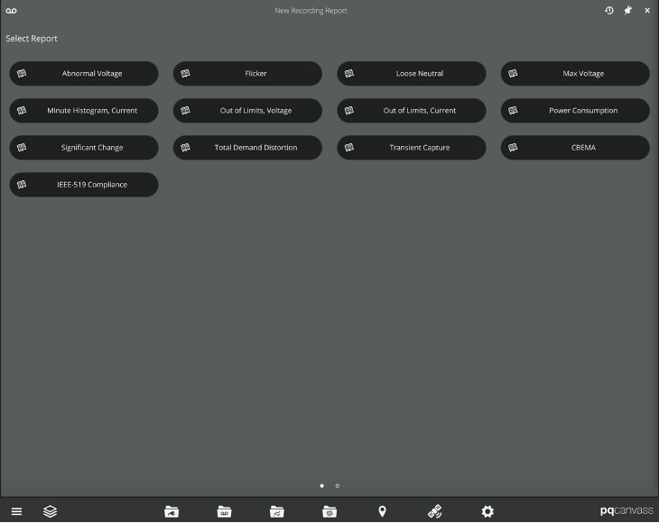Figure 2. Selecting the IEEE 519 Compliance Report