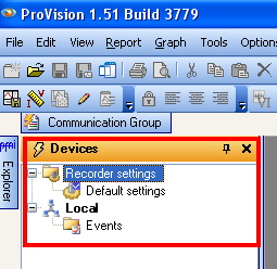 Figure 1. Recorder Settings Folder