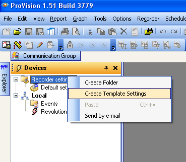 Figure 3. Create Template