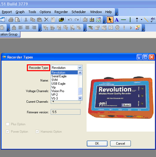 Figure 4. Choose recorder type.