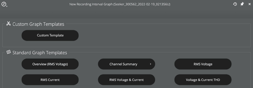 Users are able to create custom graph templates to enhance visualization and interpretation of recordings.