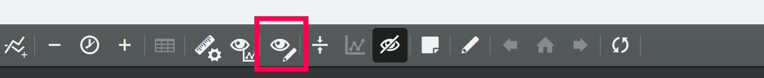 Figure 3 - Select the "Show Annotations" icon in the toolbar - circled in red.