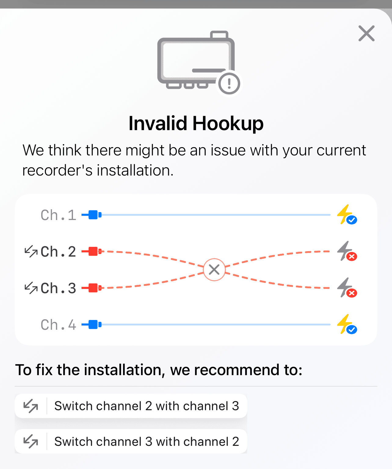 Figure 12: Phase Correction Suggestions in PMI View