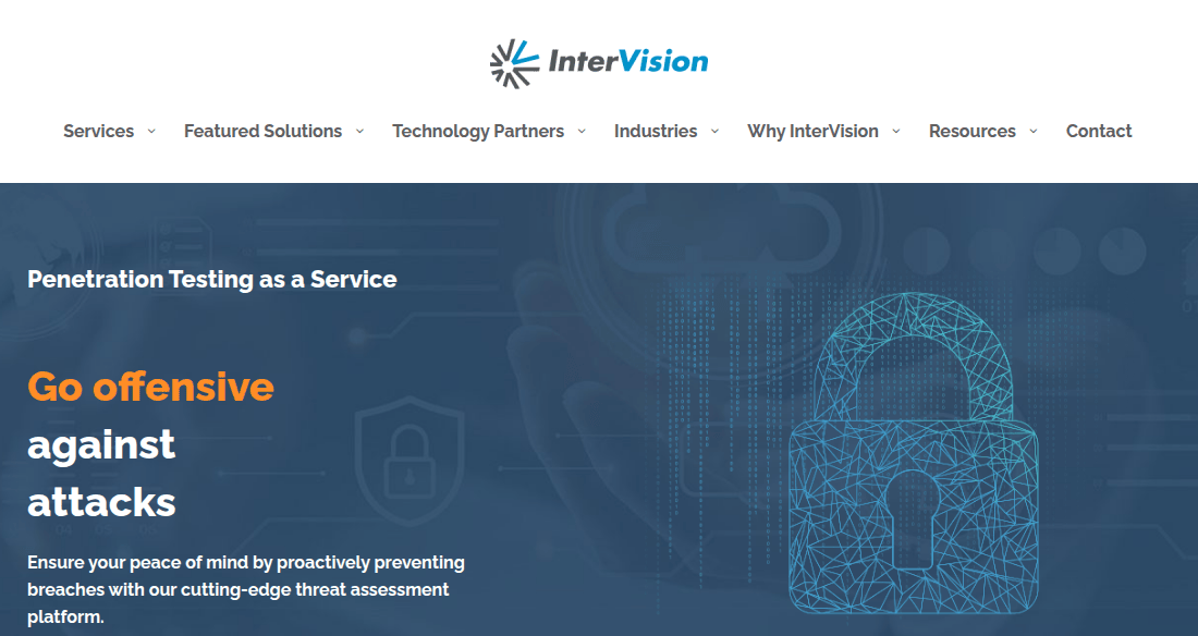 Figure 2. Intervision home page.