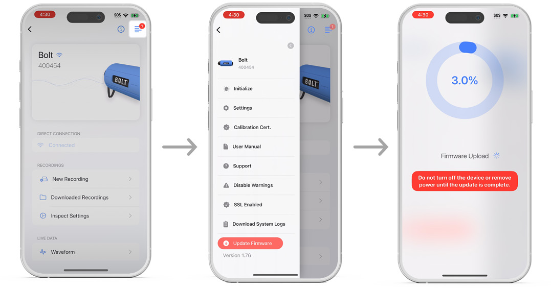 Figure 6. Installing Device Firmware Updates