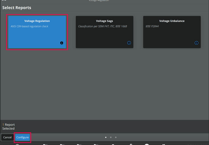 Figure 3. Compliance Report Selection