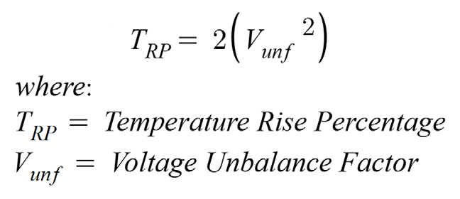 Figure 6. Formula for Calculating Temperature Rise Percentage