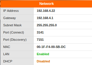 Figure 4. Locate the Device IP Address