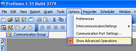 Figure 10. Advanced operations