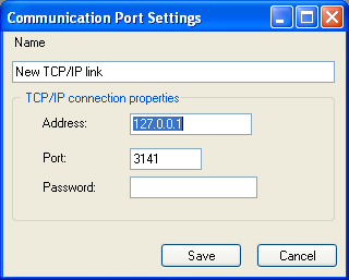 Figure 13. Connection properties