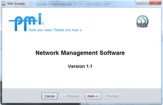 Figure 1. NMS Insatller Introduction screen