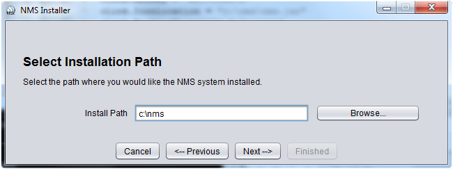 Figure 3. Select the installation location