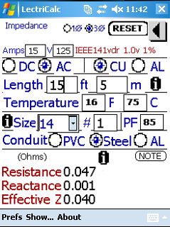Figure 3. LectriCalc