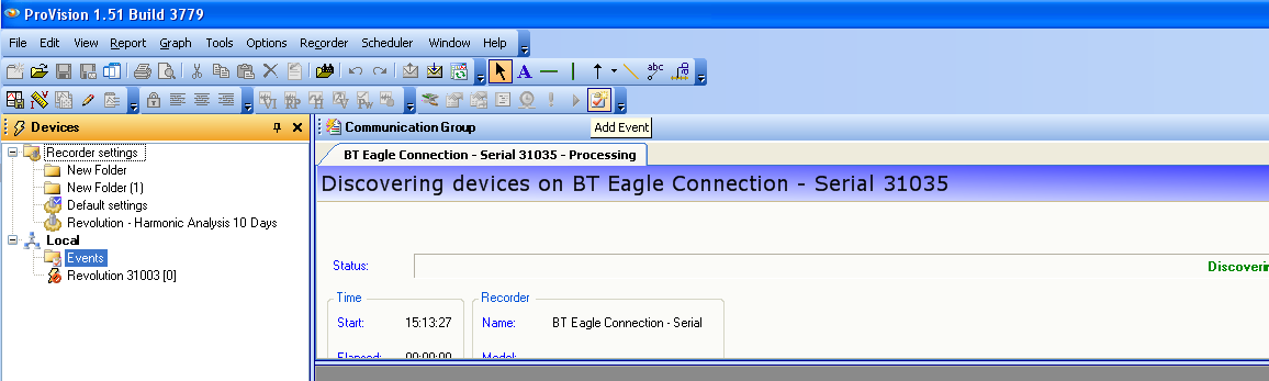 Figure 11. Scanning for Recorder