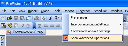 Figure 5. Advanced Operations