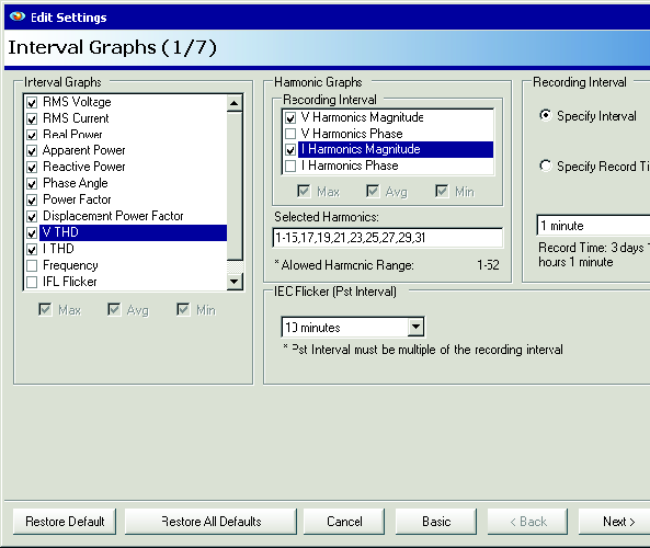 Traditional Harmonic setup with stripcharts