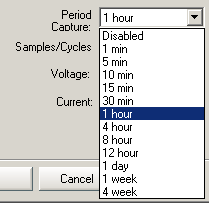 Figure 3. To configure Periodic triggering, use the drop-down list to select a time period