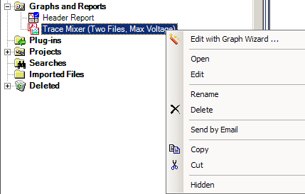 Figure 4. Mixer Context Menu