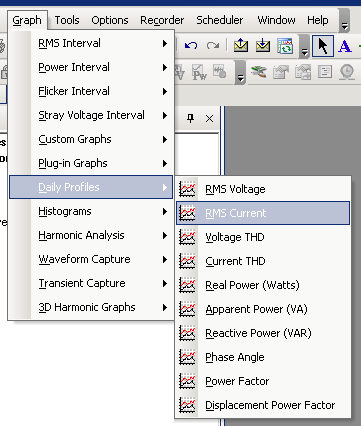 Figure 1. Select Graph, Daily Profiles