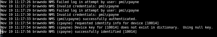 Figure 3. The NMS software can also be configured to send log entries to a SYSLOG server.