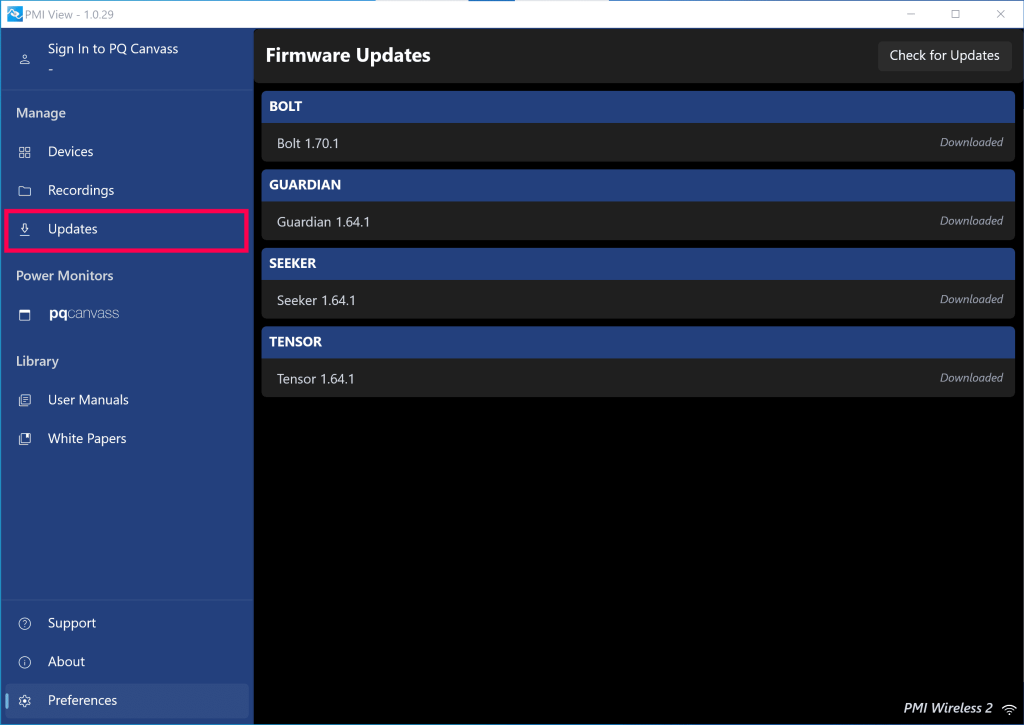 Figure 15. Downloaded Firmware Updates
