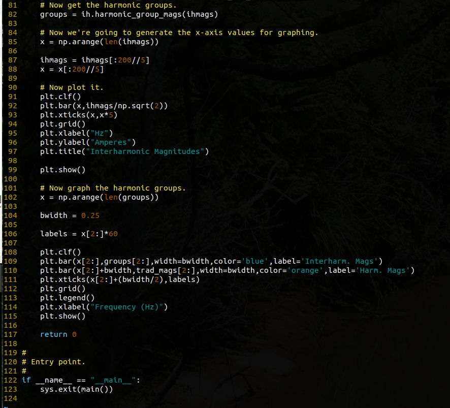 Figure 3. Source for the Remainder of the Demo Script’s Entry Point Code